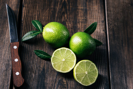 Citrus, fresh limes, tropical fruits