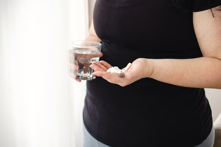 Weight loss, dietetic supplements, pillsの写真素材