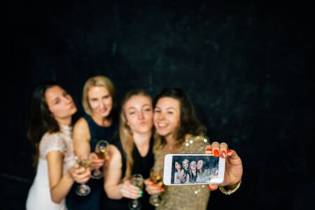 Women night out concept, hen party, celebrationの写真素材