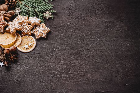 Christmas holidays, New Year greeting card mockupの写真素材