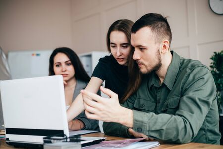 Young creative business people collaboratingの写真素材