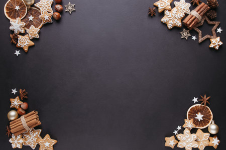Winter background, Christmas, New Year composition