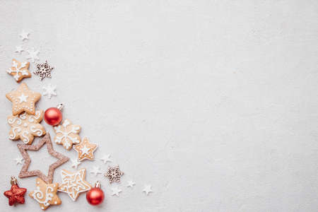 Christmas and New Year greeting card mockupの写真素材