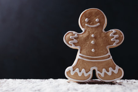 Christmas and New Year traditional attribute, festive sweets for kids, celebration mood. Homemade...
