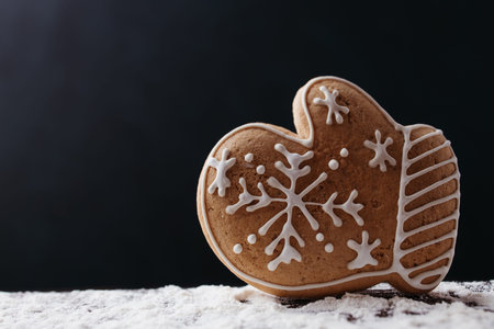 Christmas traditional sweets, gingerbread cookie
