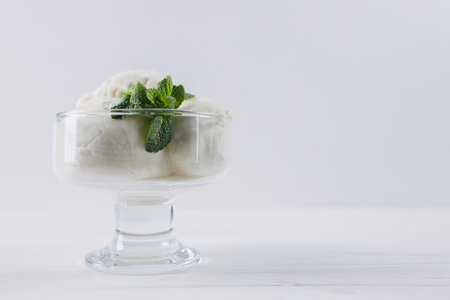 Ice-cream sundae, refreshing summertime dessert