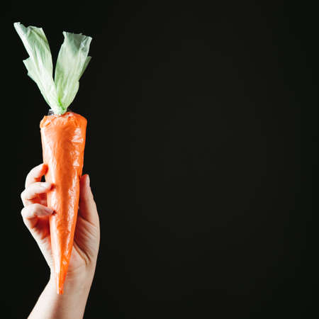 Social advertising poster of plastic waste problemの写真素材