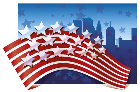 Fourth of July background.のイラスト素材