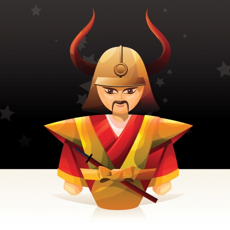  Samurai dollのイラスト素材