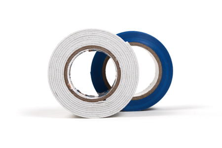 Stick tape and electrical tapeの写真素材
