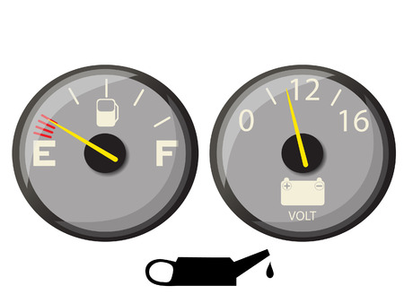 fuel gaugeのイラスト素材