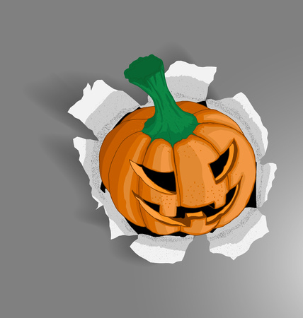 Vector Illustration of Halloween Pumpkinのイラスト素材