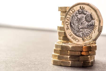 New British One Pound Sterling Coin Chart Rate.