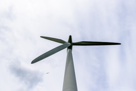 Day view wind power turbines generate electricityの写真素材