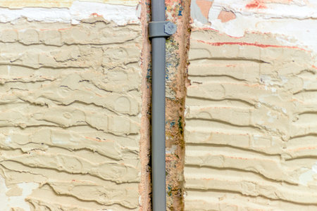 electric wires in a wall during renovation in england uk