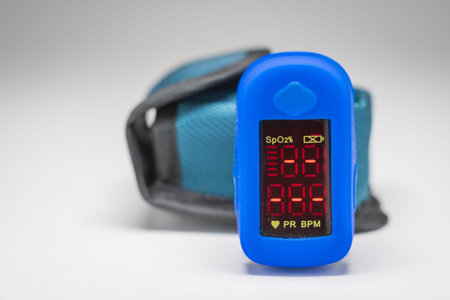 Pulse oximeter device isolated in England UK