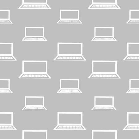 Vector seamless pattern, symmetrical pastel shadeless background with notebookのイラスト素材
