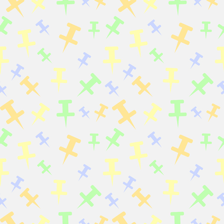 Seamless vector pattern, light pastel colorful chaotic background with pinsのイラスト素材