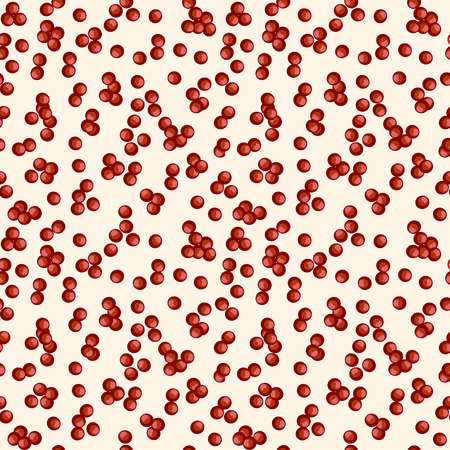 Seamless fruits vector pattern, bright background with pomegranates seeds over light backdrop.のイラスト素材