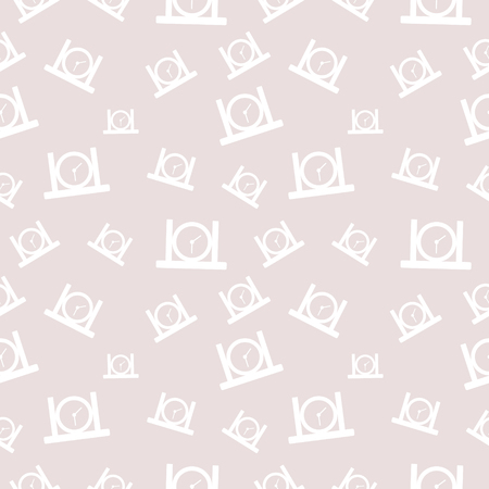 Seamless vector pattern, light pastel shadeless chaotic background with scissorsのイラスト素材