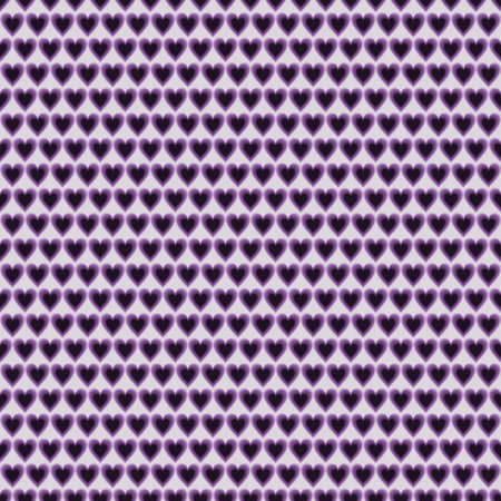 Seamless vector pattern. Symmetrical background with little violet heartsのイラスト素材
