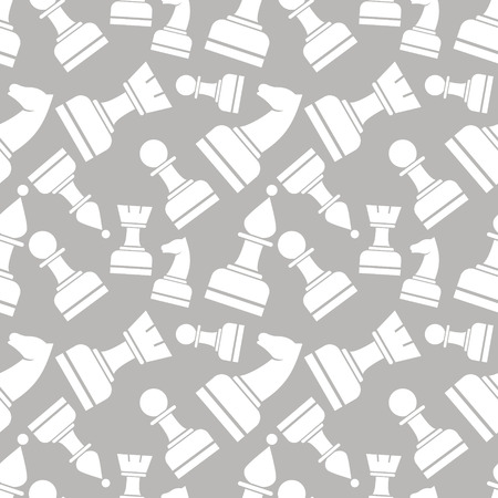 Seamless vector chaotic pattern with grey and white pieces. Series of Gaming and Gambling Patterns.のイラスト素材