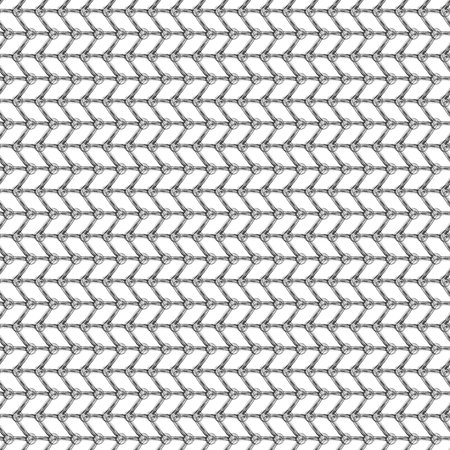 Seamless vector pattern. Black and white geometrical background with hand drawn lines in the shape...