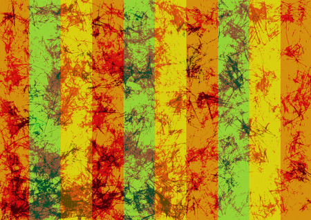 Abstract drawn grunge background in yellow colors with diagonal stripes.の写真素材