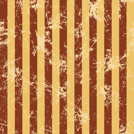 Seamless vector pattern. Creative geometric background with brown and beige vertical stripes. Texture with attrition, cracks and ambrosia. Old style vintage design. Graphic illustration.のイラスト素材