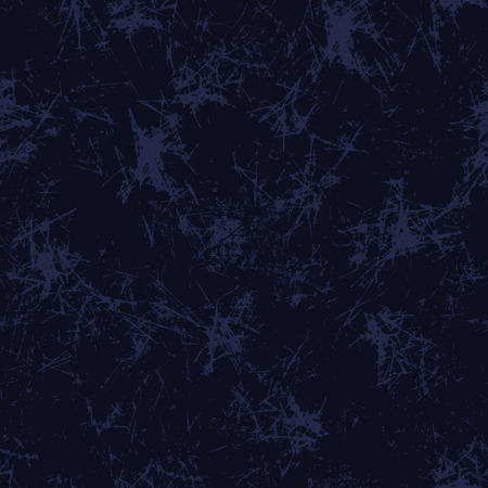 Seamless vector texture. Grunge blue background with attrition, cracks and ambrosia. Old style vintage design. Graphic illustration.のイラスト素材