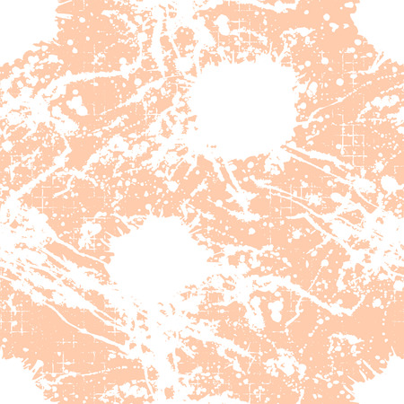 Vector seamless pattern with ink blots and brush strokes. Colorful creative artistic background in pastel pink colors. Series of Drawn Creative Seamless Patterns and vector  Blots, Brush, Strokes.のイラスト素材