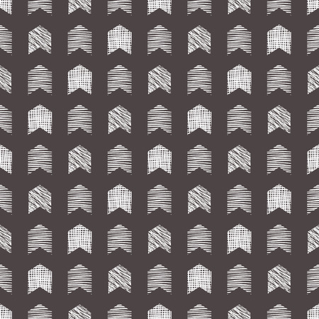 Seamless vector  geometrical pattern Grey  endless background with  hand drawn textured geometric figures. Graphic  illustration Template for wrapping, web backgrounds, wallpaperのイラスト素材