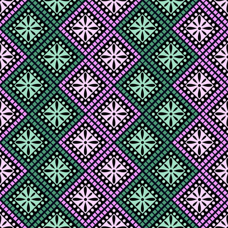 Seamless vector decorative hand drawn pattern. ethnic endless background with ornamental decorative...