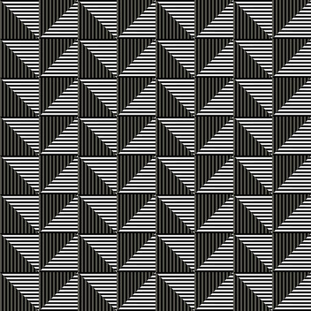 Seamless vector abstract pattern. symmetrical geometric repeating background with decorative rhombus, triangles. Simle graphic design for web backgrounds, wallpaper, wrapping, surface, fabricのイラスト素材
