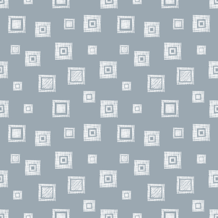 Seamless vector geometrical pattern with rhombus, squares. endless background with hand drawn textured geometric figures. Pastel Graphic illustration Template for wrapping, web backgrounds, wallpaperのイラスト素材