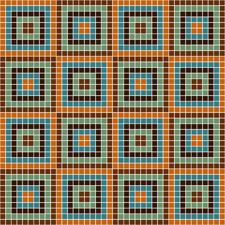 Seamless vector decorative geometric pattern. ethnic endless background with ornamental decorative elements with traditional etnic motives, tribal geometric figures. Print for wrapping, backgroundのイラスト素材