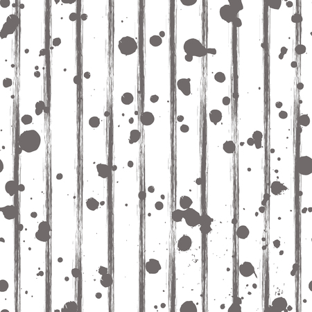 Vector seamless pattern, gray tile with inc splash, blots, smudge and brush strokes. Grunge endless template for web background, prints, wallpaper, surface, wrapping, repeat elements for design.のイラスト素材