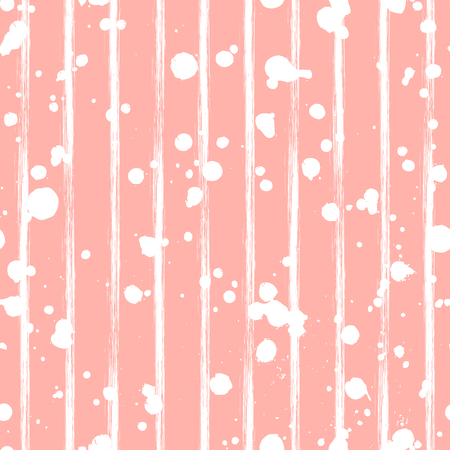 Vector seamless pattern, gray tile with inc splash, blots, smudge and brush strokes. Grunge endless template for web background, prints, wallpaper, surface, wrapping, repeat elements for design.のイラスト素材