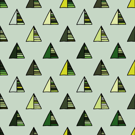 Seamless vector geometrical pattern, hand drawn decorative elements. Graphic design, drawing illustration. Print for fabric, textil, wallpaper, wrapping, packaging. Vintage retro old style backgroundのイラスト素材