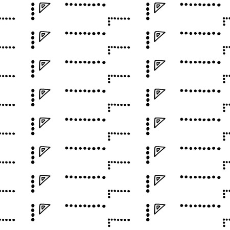 Seamless vector pattern, black and white symmetric geometric ethnic background Print for decor, wallpaper, packaging, wrapping, fabric. graphic design. Doodle style illystrationのイラスト素材