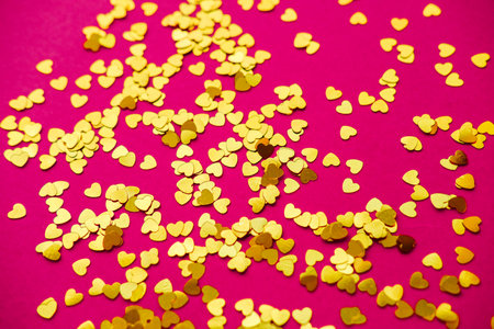 Heart on a red background as a sign of Valentine's Day.の写真素材