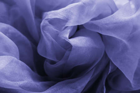 Minimalist purple wave fabric texture. Abstract very peri material wallpaper background.の写真素材