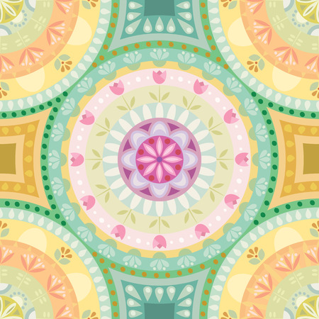bright color seamless floral pattern for backgroundのイラスト素材