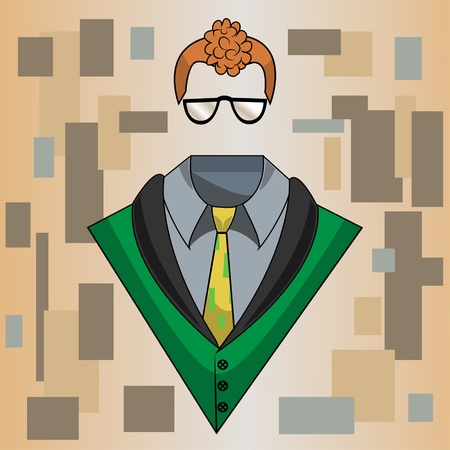 Clothes and style of 50のイラスト素材