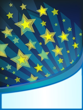 Star bannerのイラスト素材