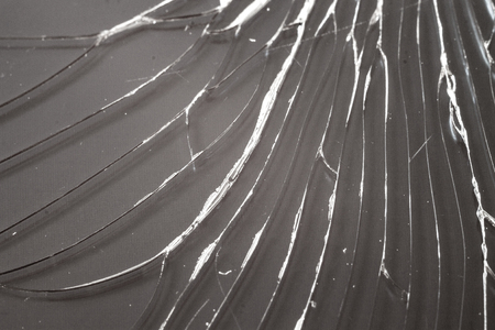 Cracked Touch Screen Phone, background, texture. place for textの写真素材