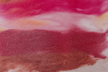 Liquid lipstick swatches isolated on white background. Pastel makeup brush stroke, smear, smudge....