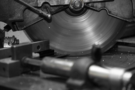 Metalworking industry: finishing metal working internal steel surfaceの写真素材