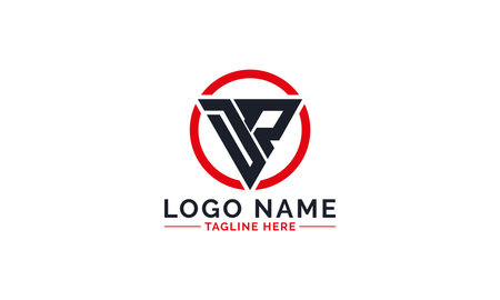 DR logo, DR letter logo design vector with Red and black colors. Initial Letter DR Logo Design Template. Abstract Letter RD Linked Logoのイラスト素材
