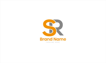 Letter SR Logo Design Vector Template. Initial Letter RS Logotype Conceptのイラスト素材